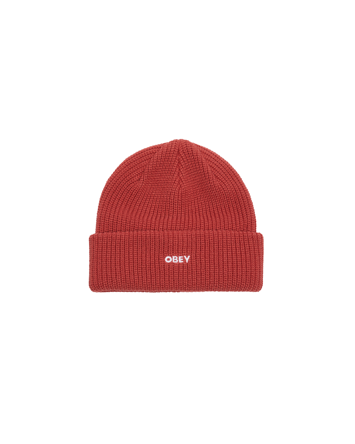 obey future beanie mineral red