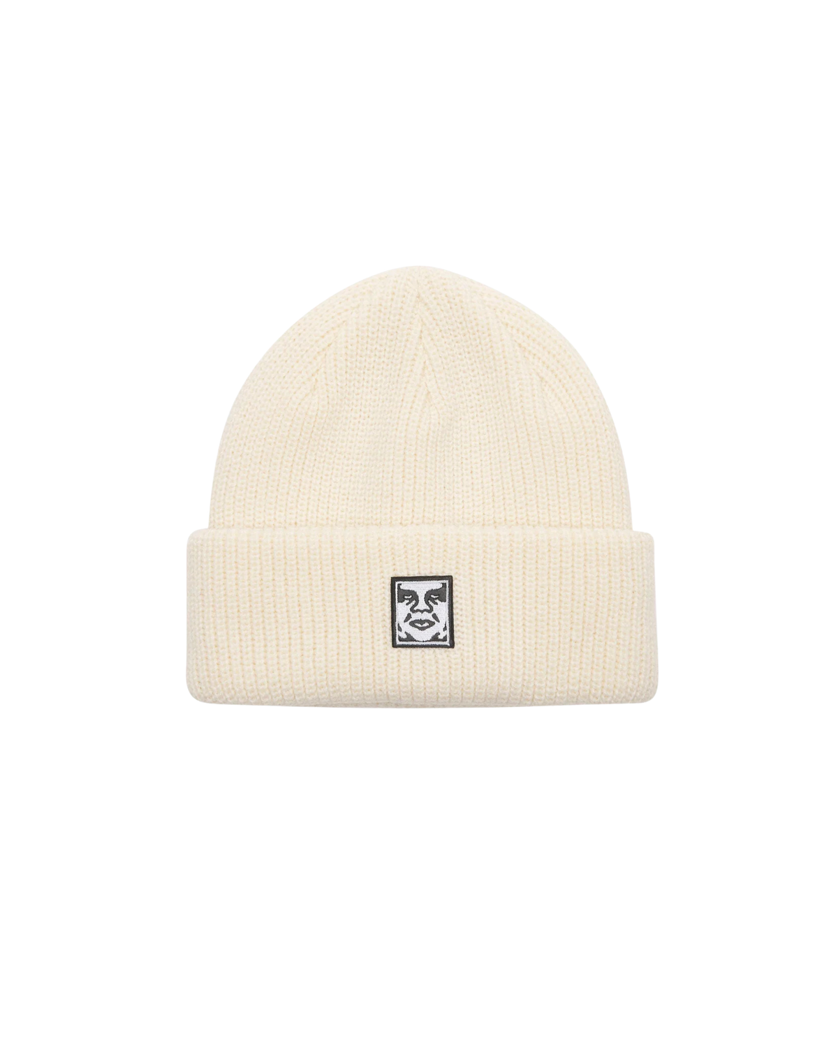 MID ICON PATCH CUFF BEANIE Unbleached