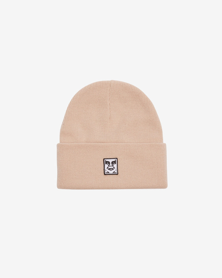 ICON PATCH CUFF BEANIE SILVER GREY