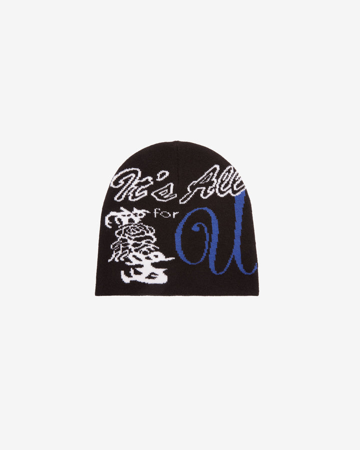 ALL FOR YOU BEANIE BLACK