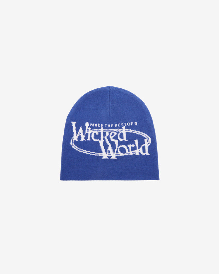 WICKED WORLD BEANIE OLYMPIAN BLUE