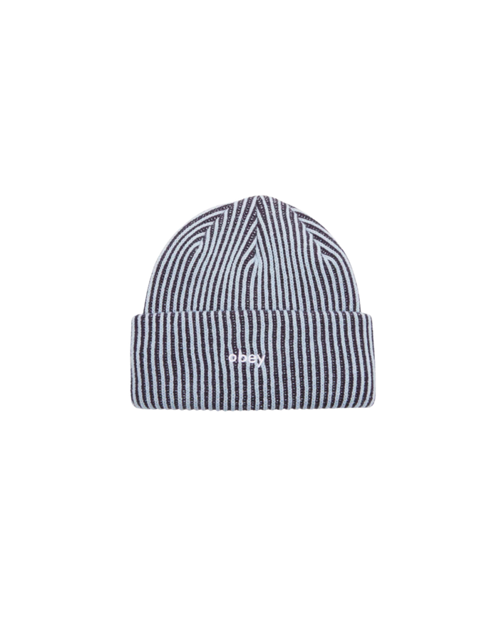 BOWERY II TONE RIB BEANIE Light Blue Multi