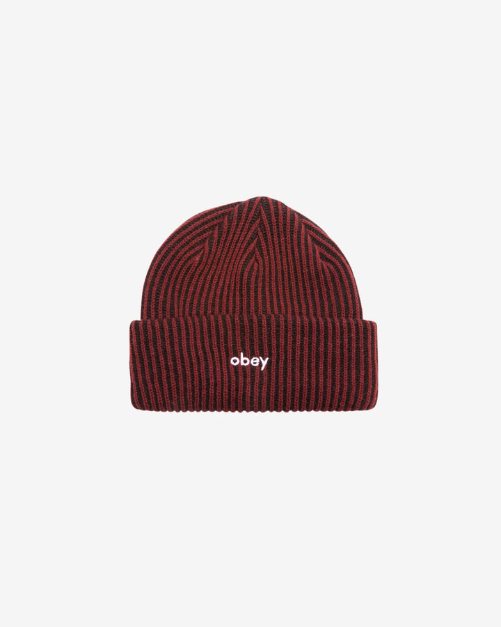 BOWERY II TONE RIB BEANIE TAWNY PORT MULTI