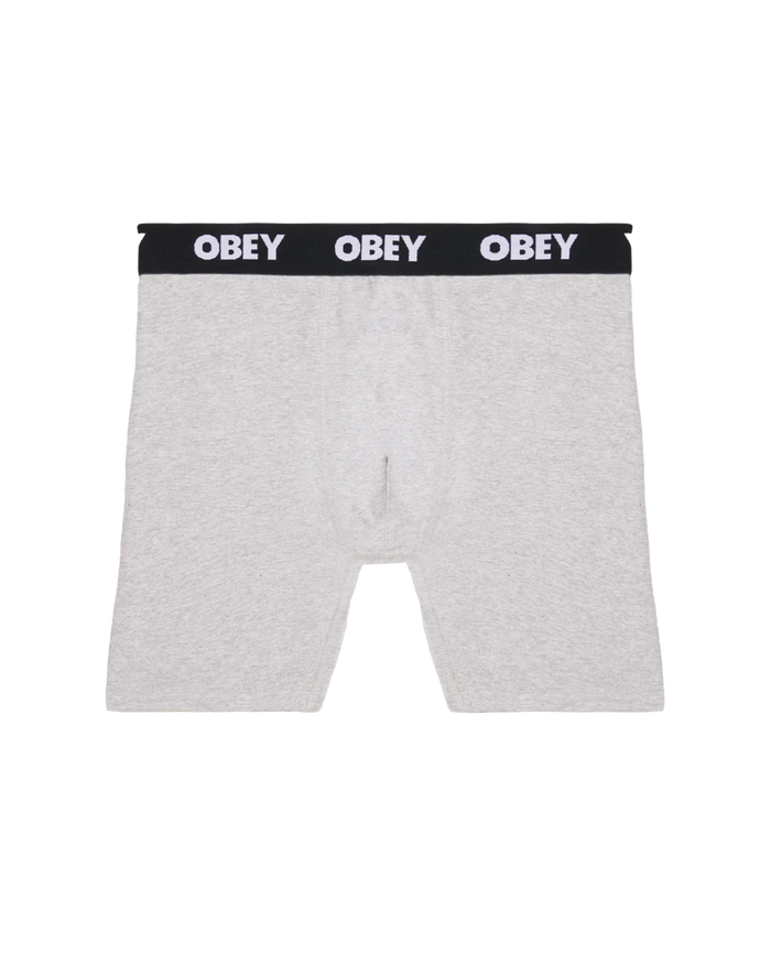 obey est works 2 pack boxers ash grey