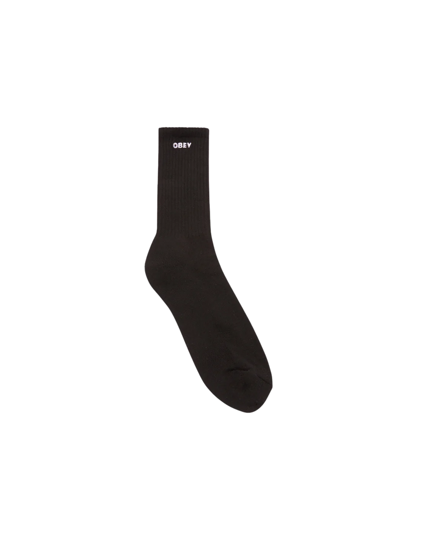 obey bold socks black