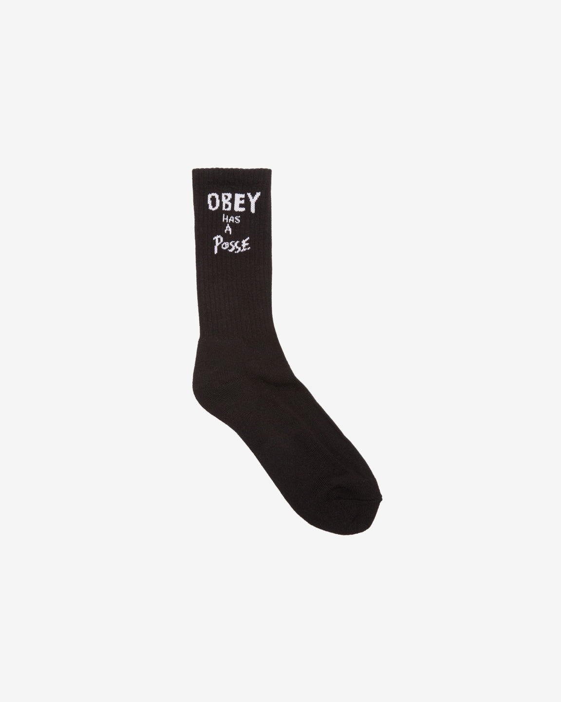 obey has a posse socks black