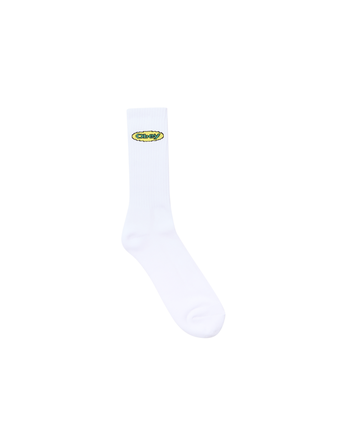 obey fresh oval socks white