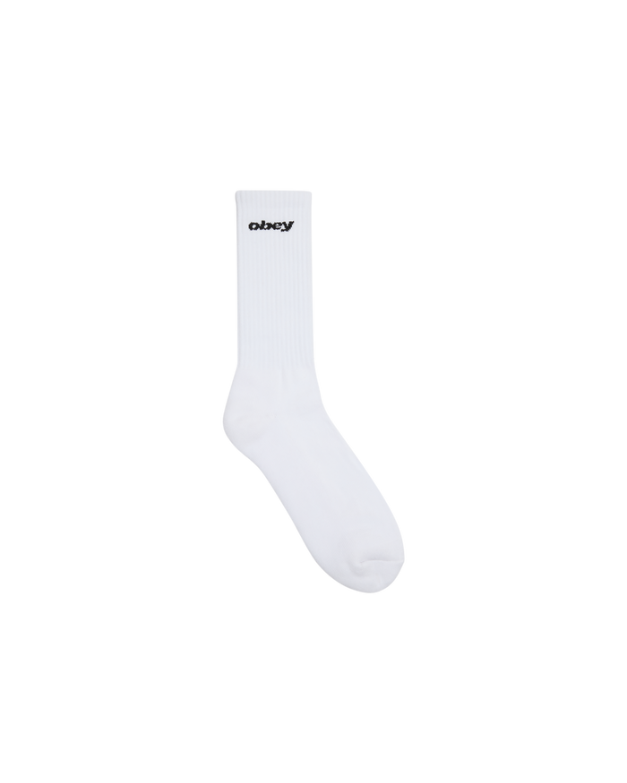 obey-sports-logo-socks-white