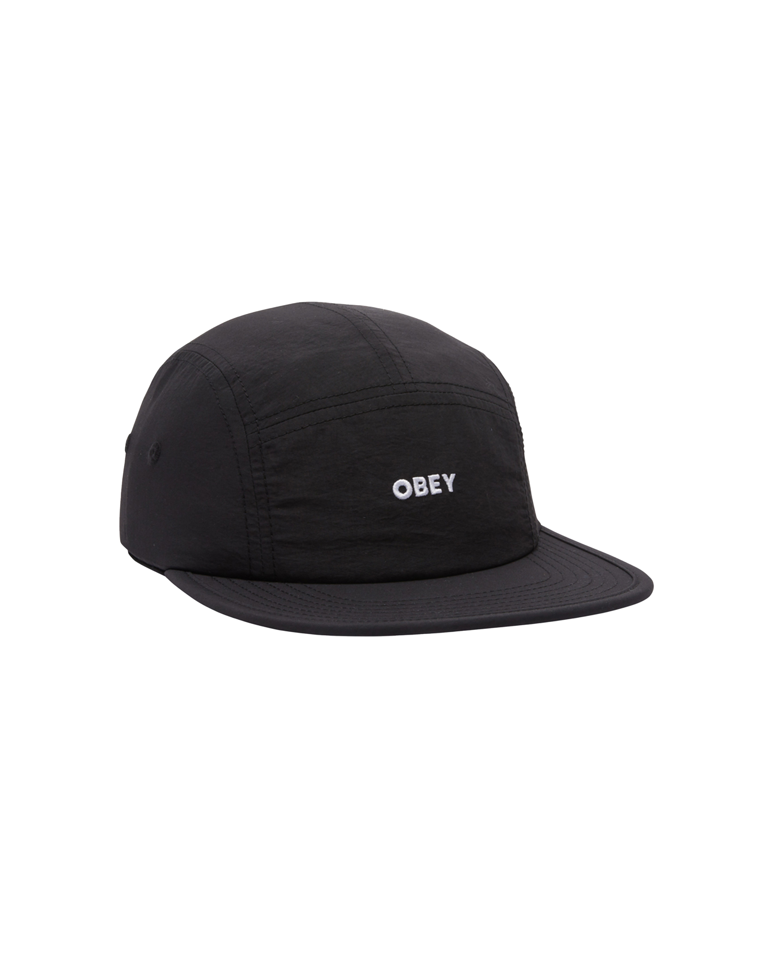 obey bold nylon camp hat black