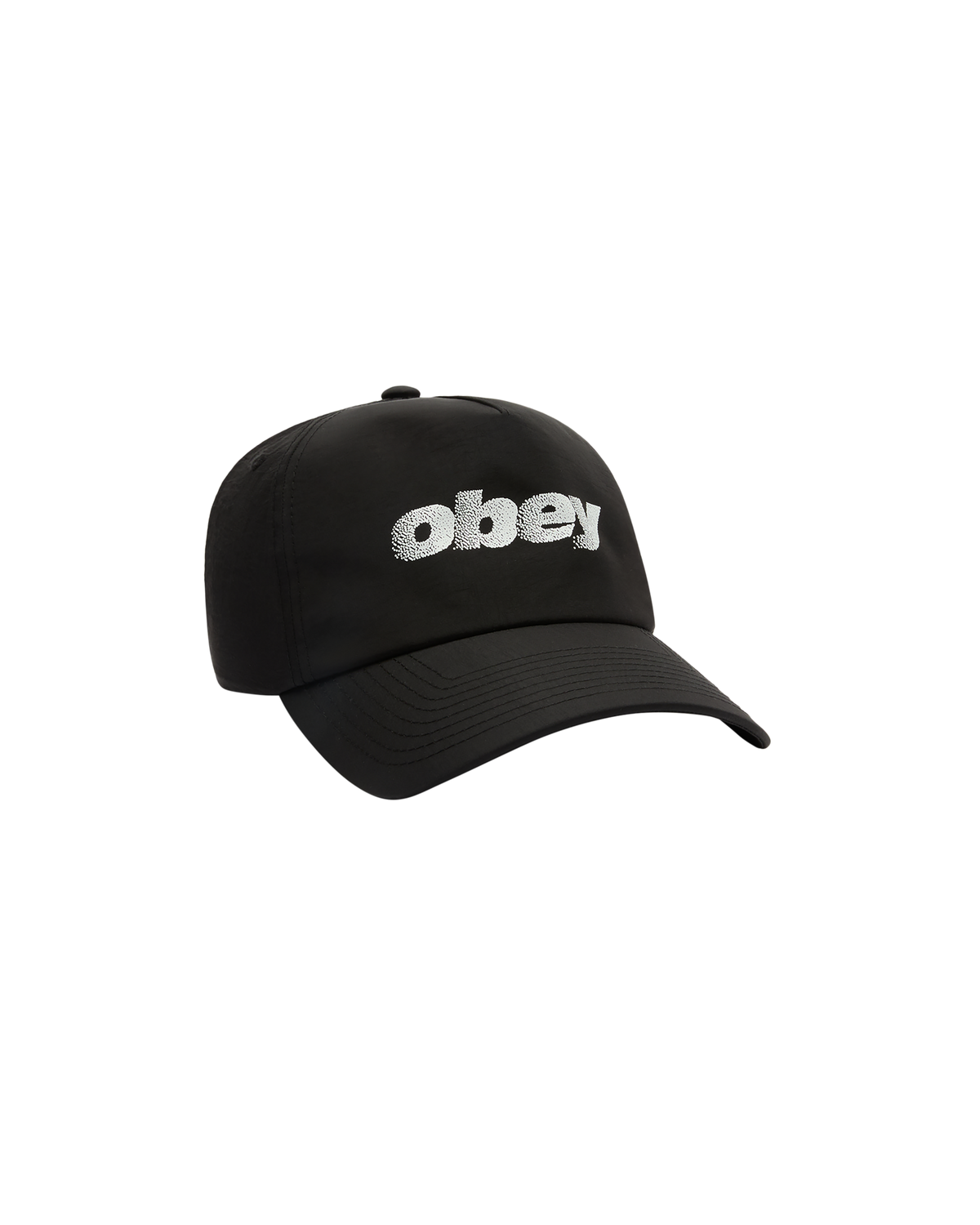 obey-stipple-5-panel-nylon-black