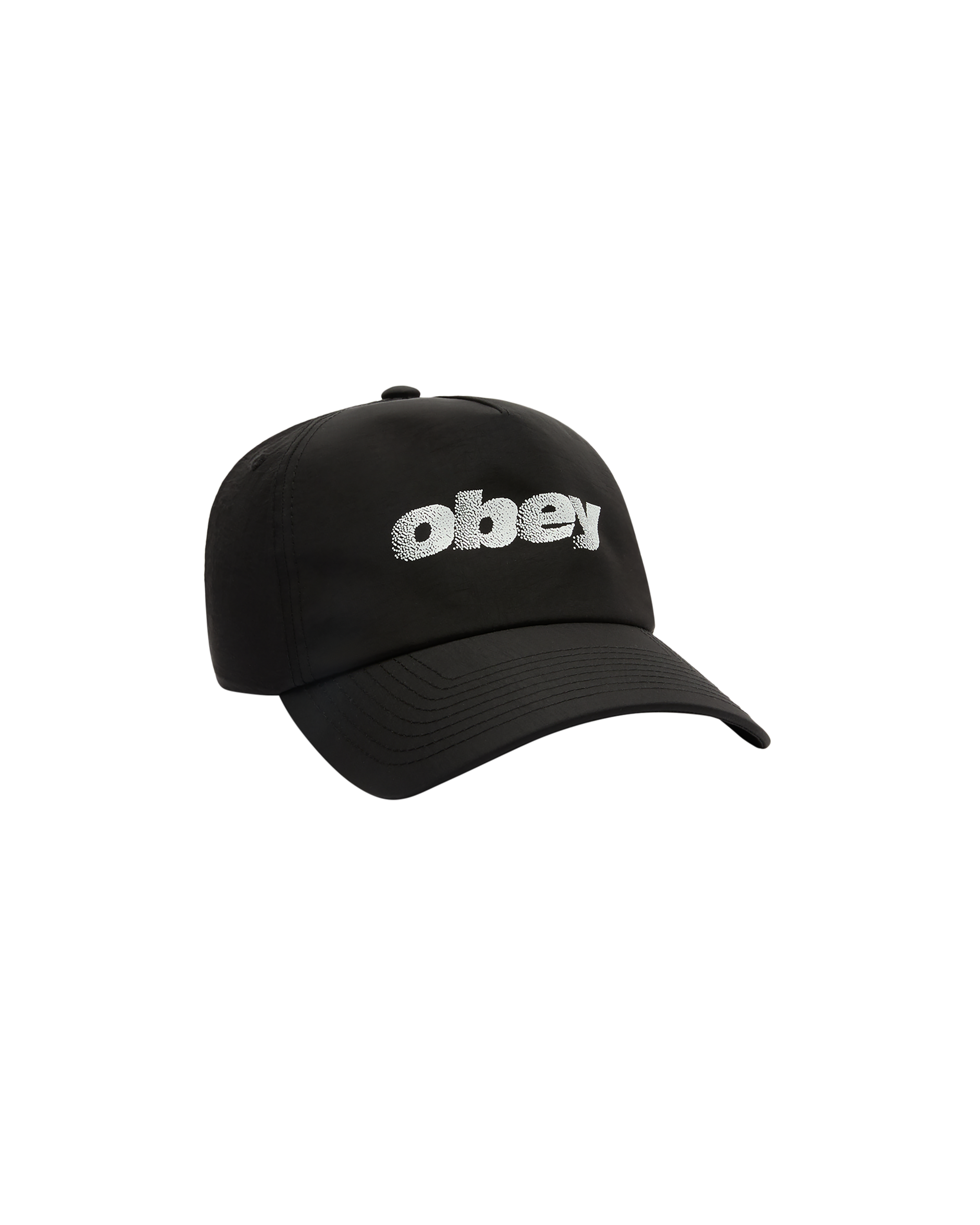 obey-stipple-5-panel-nylon-black (zoomed)