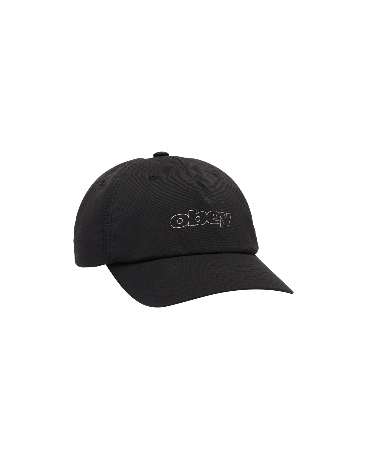 obey-scamble-5-panel-strapback-black