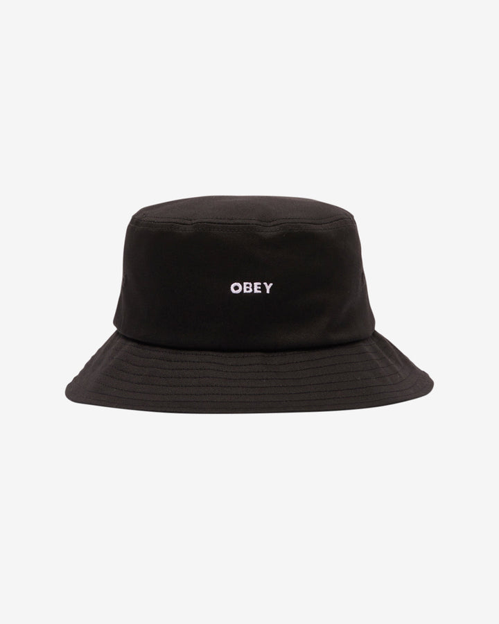 BOLD TWILL BUCKET HAT BLACK