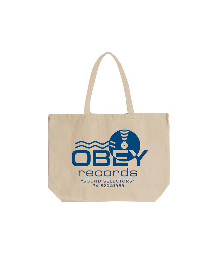 obey records sound waves tote natural