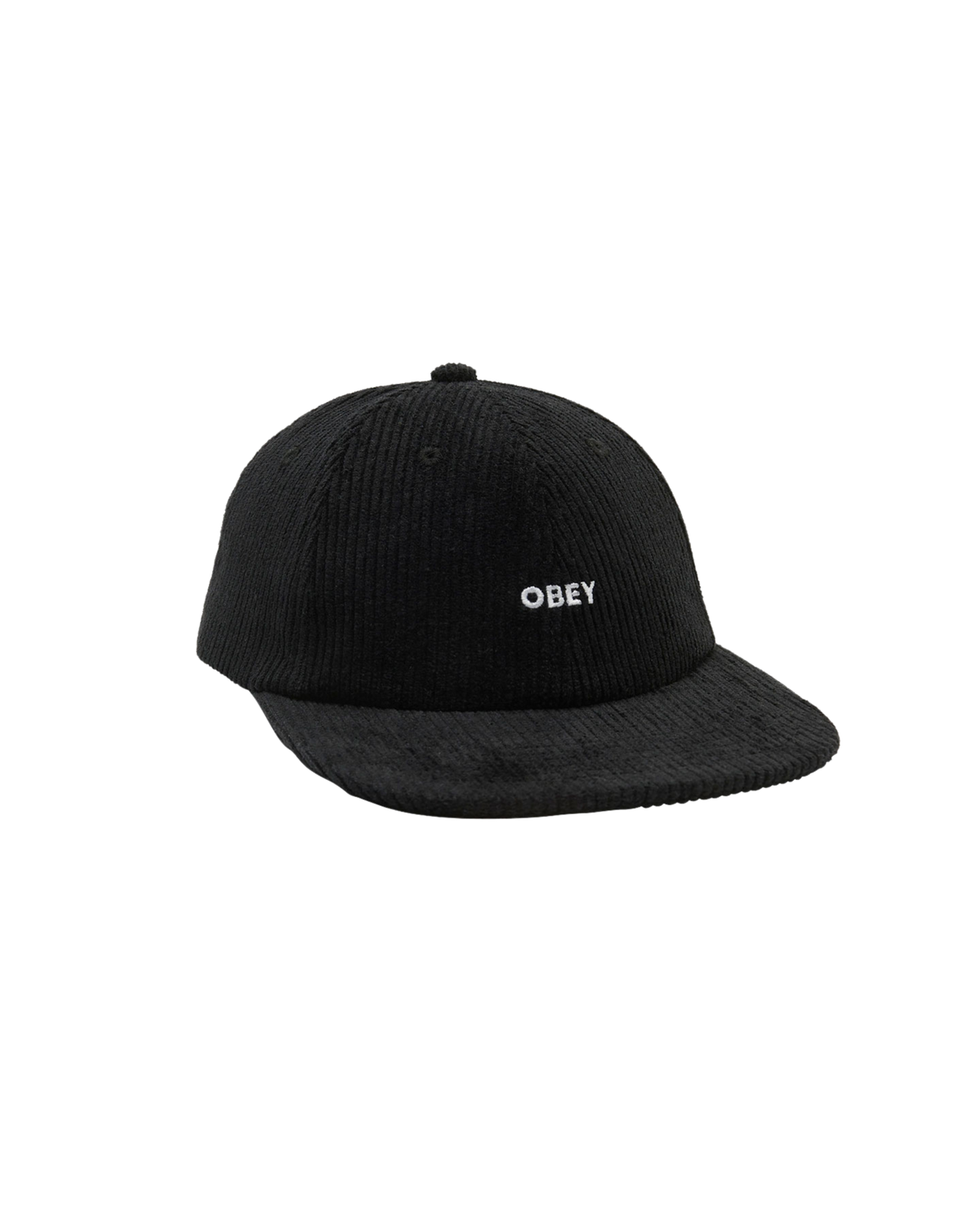BOLD CORD 6 PANEL STRAPBACK Black