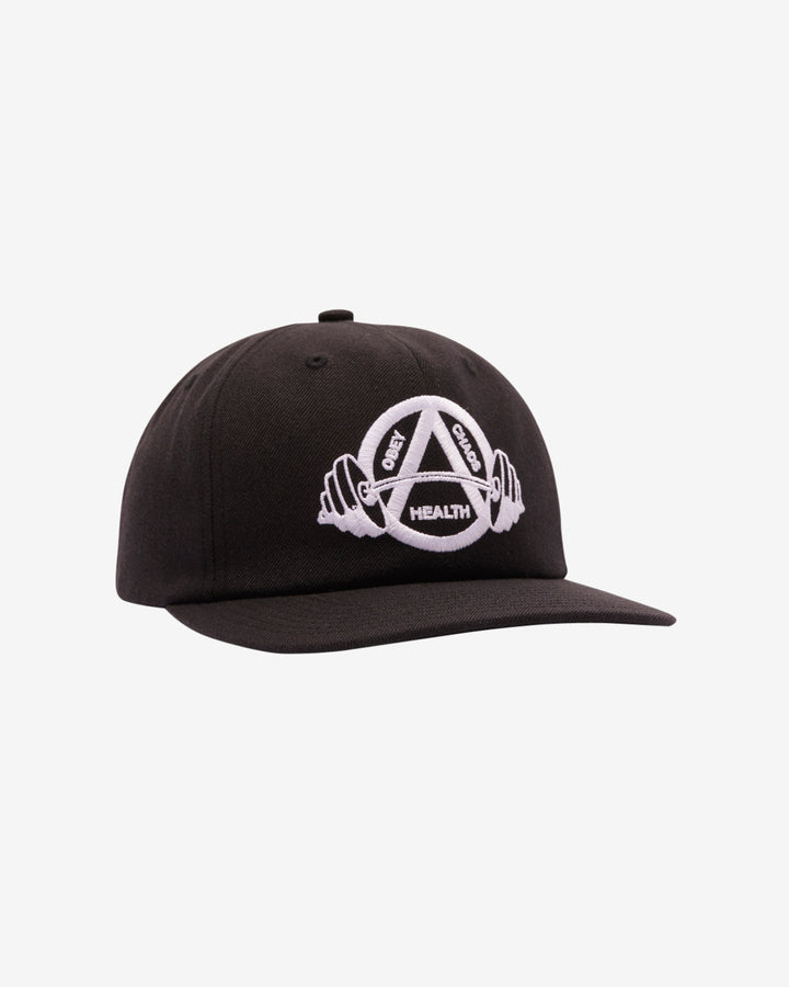 HEALTH 6 PANEL CLASSIC SNAPBACK BLACK