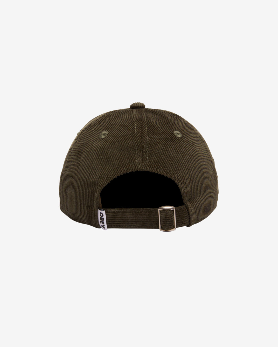 obey lowercase corduroy hat kombu green