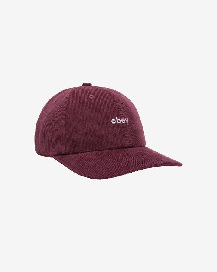 LOWERCASE CORDUROY 6 PANEL PLUM PERFECT