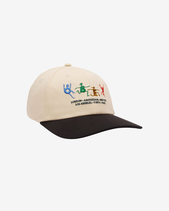 CITY PEOPLE TWILL 6 PANEL UNBLEACHED MULTI