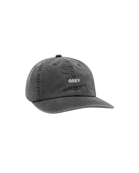 キャップ OBEY \"ICON EYES PIGMENT 6 PANEL\" BASEBALL HAT Obey Icon Eyes Cap - Pigment Black | Flatspot