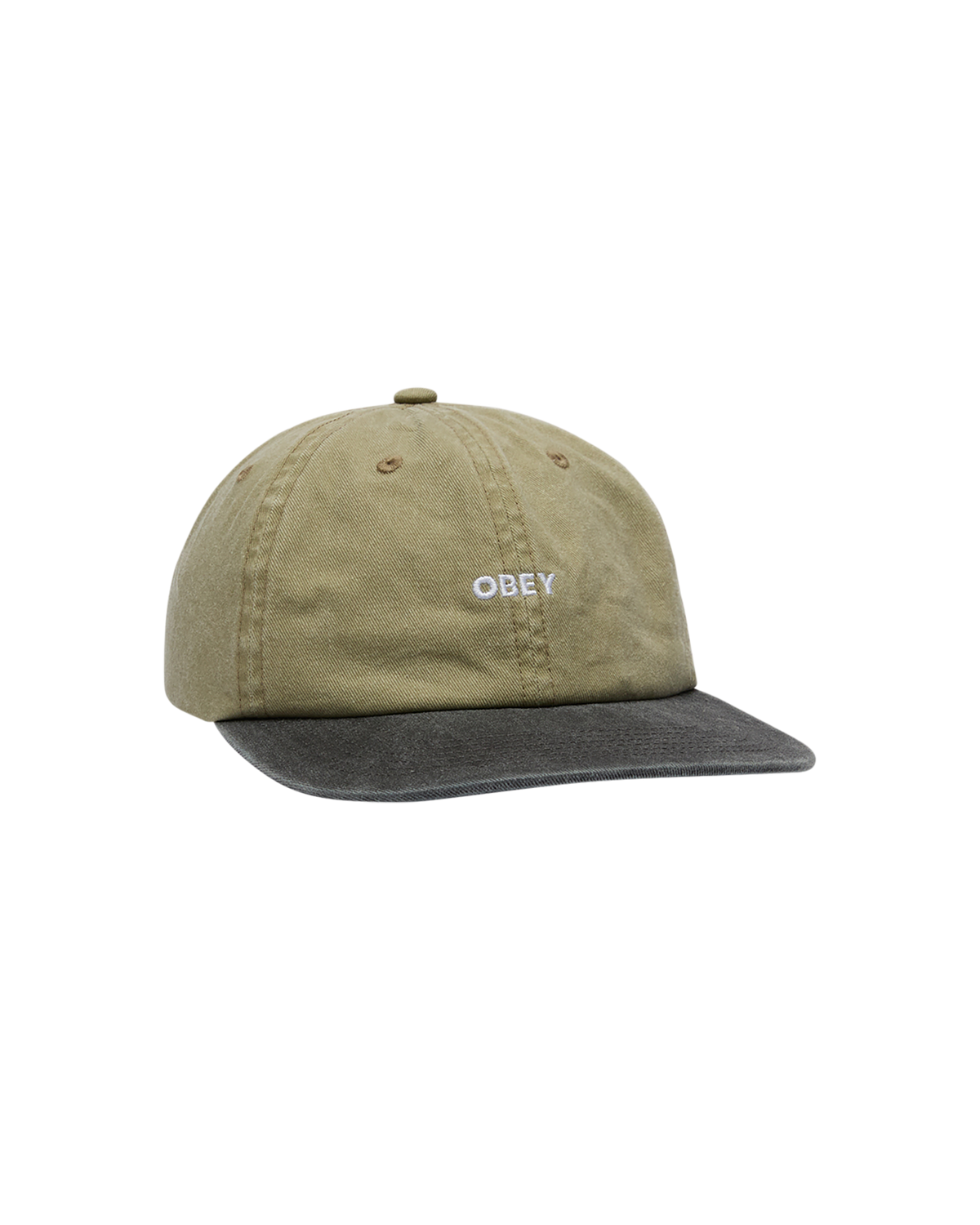 obey 2 tone bold hat pigment khaki multi