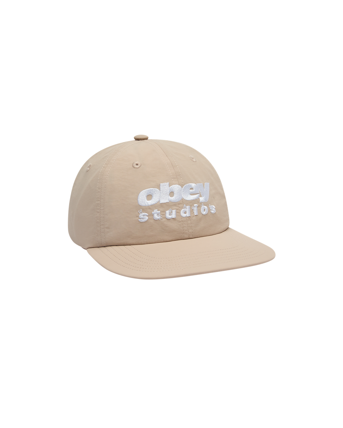 obey-dance-studio-nylon-6-panel-light-almond