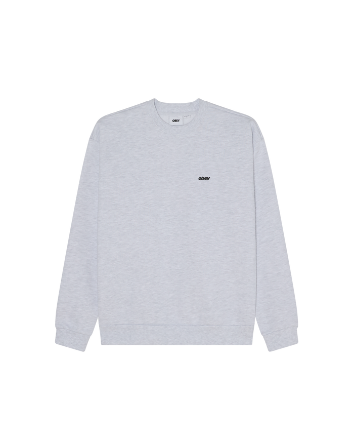 obey-shields-extra-heavy-crewneck-ash-grey - alternate view