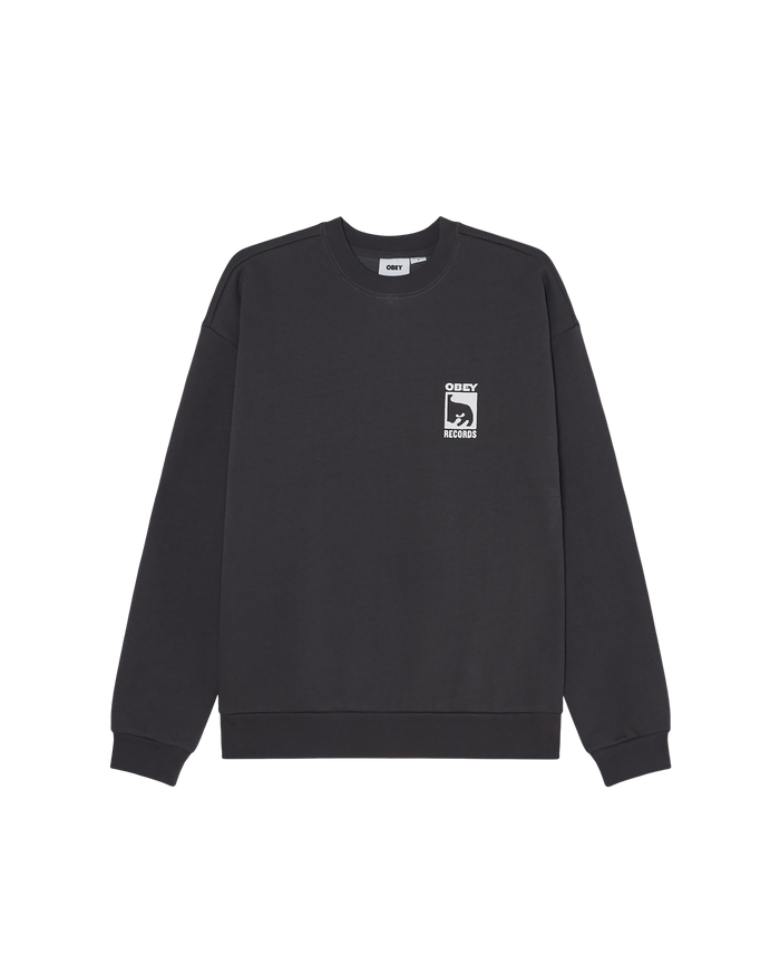 obey-records-extra-heavy-crewneck-vintage-black - alternate view