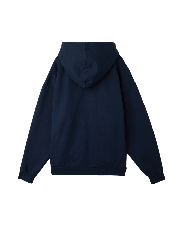 LOWERCASE PIGMENT ZIP HOOD Pigment Academy Navy