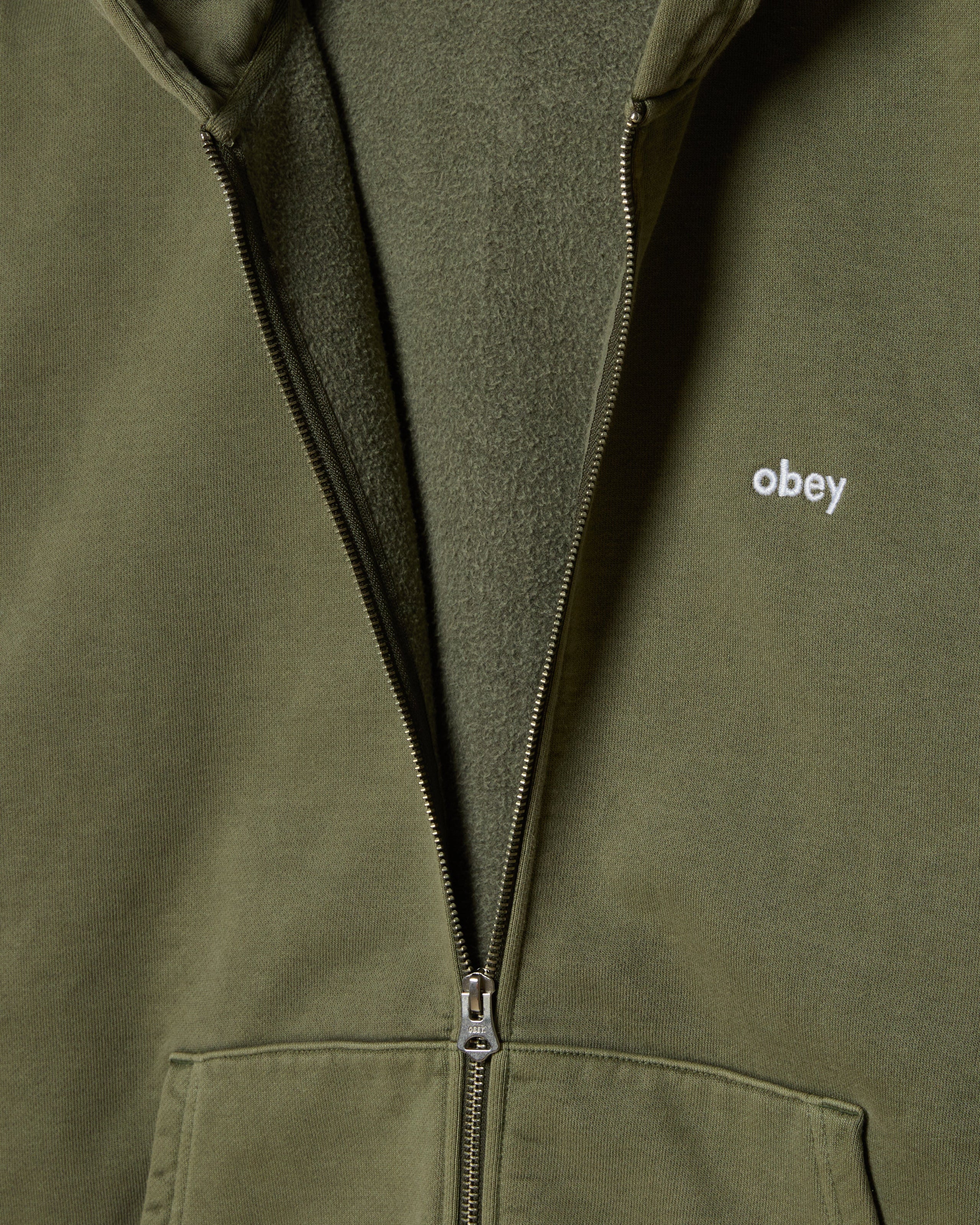 LOWERCASE PIGMENT ZIP HOOD