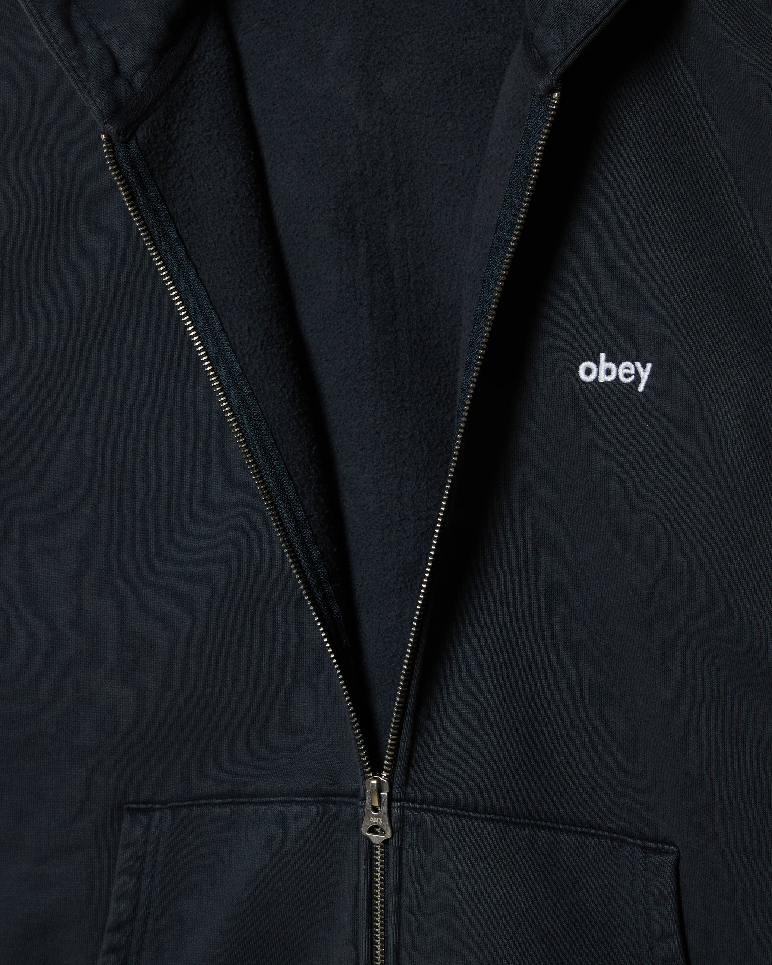 LOWERCASE PIGMENT ZIP HOOD
