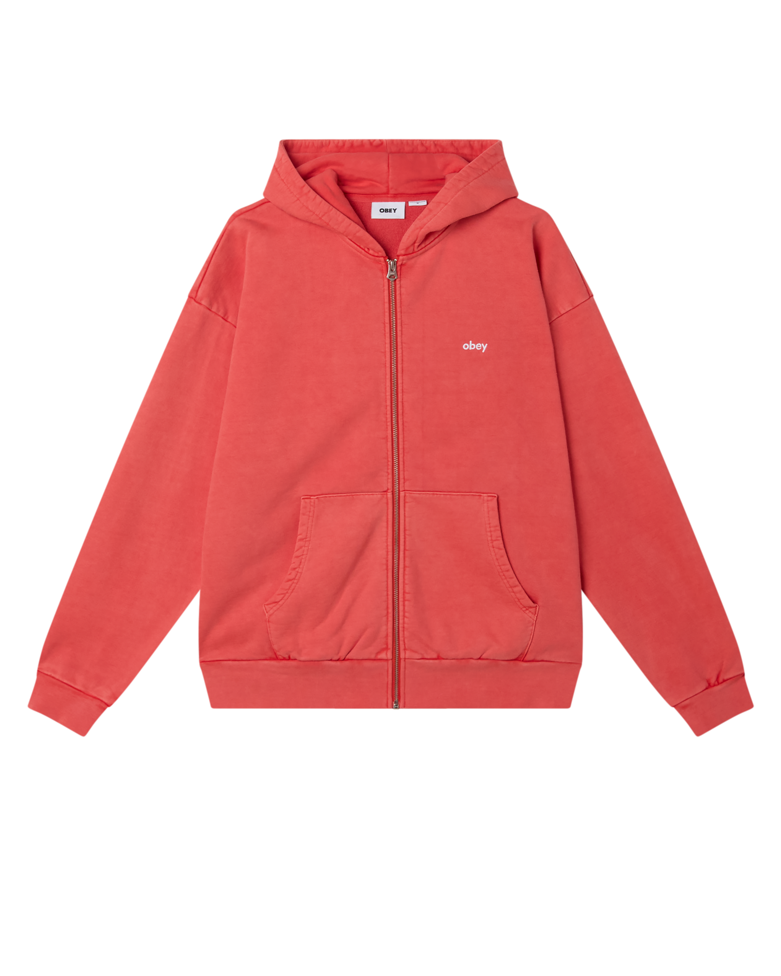 LOWERCASE PIGMENT ZIP HOOD (zoomed)