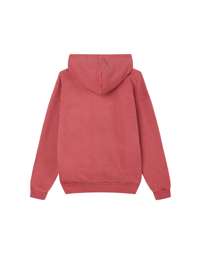 obey lowercase pigment zip hood pigment mineral red