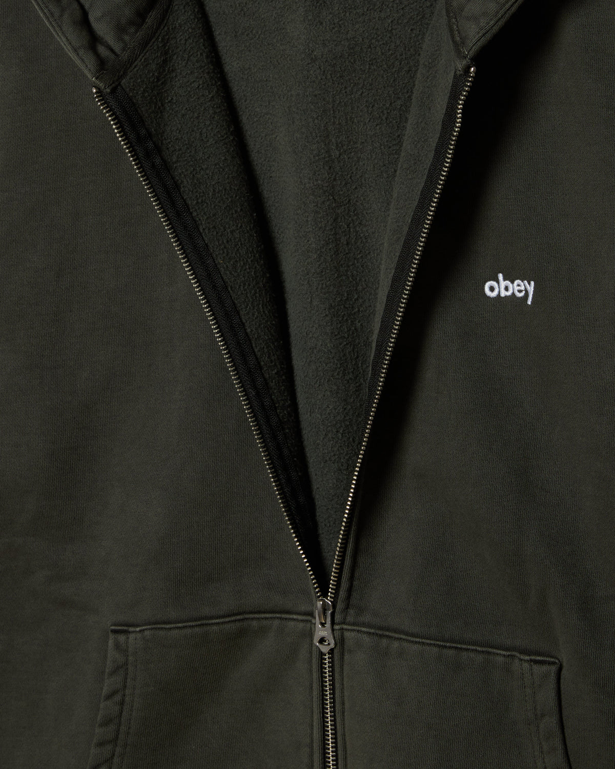 LOWERCASE PIGMENT ZIP HOOD