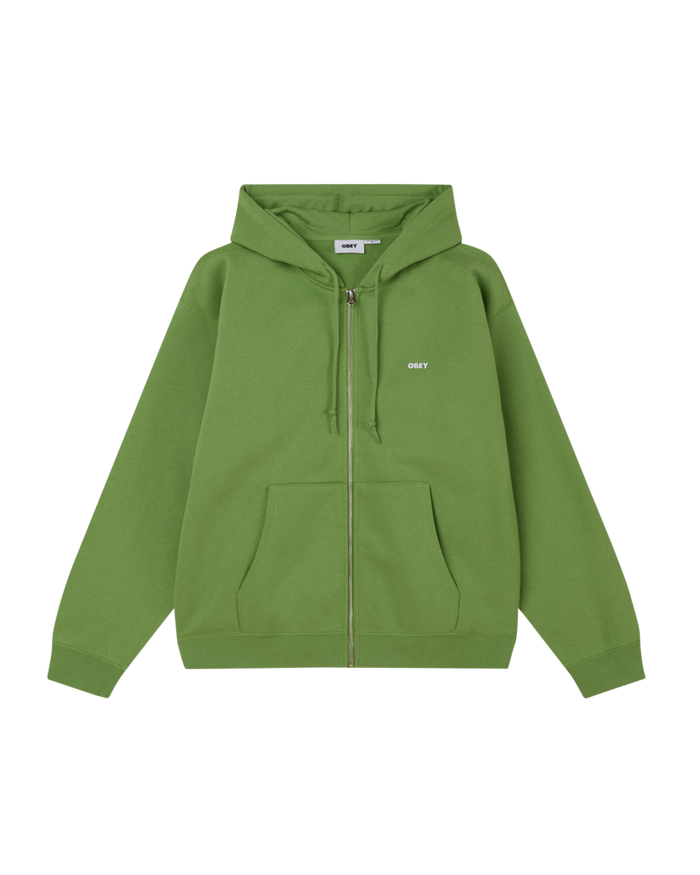EST. WORKS BOLD ZIP HOOD PIQUANT GREEN