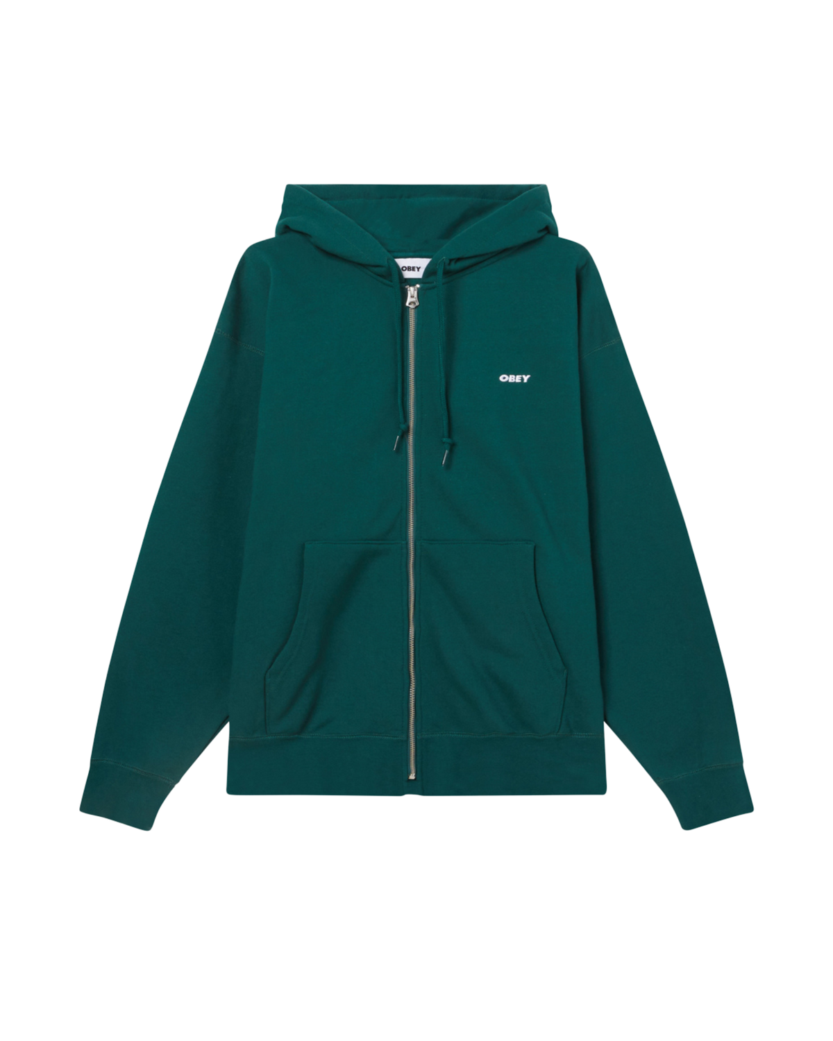 EST. WORKS BOLD ZIP HOOD Rain Forest