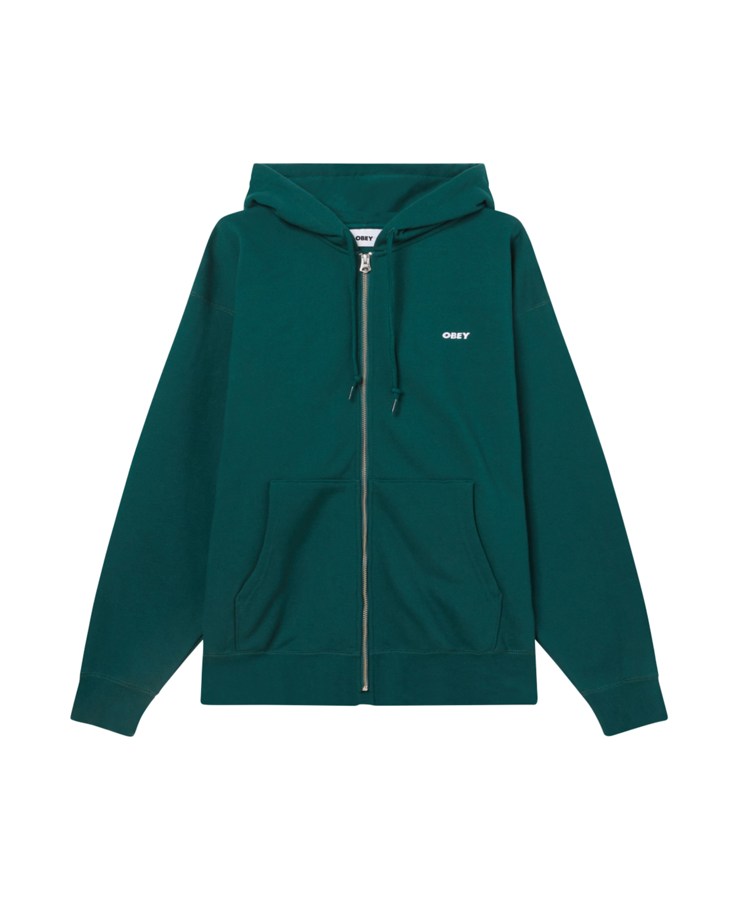 EST. WORKS BOLD ZIP HOOD Rain Forest