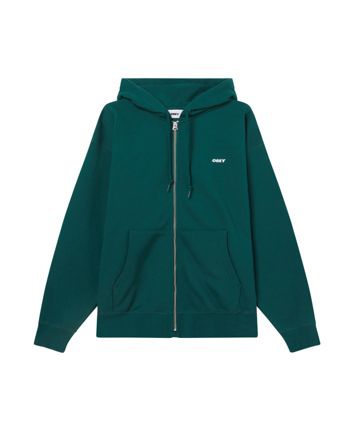 EST. WORKS BOLD ZIP HOOD Rain Forest