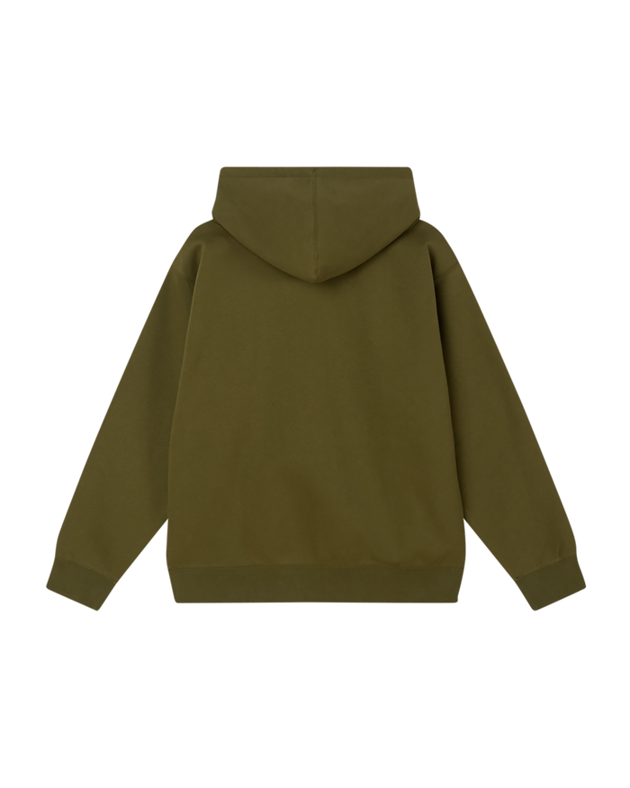 EST. WORKS EYES ZIP HOOD MOSS GREEN