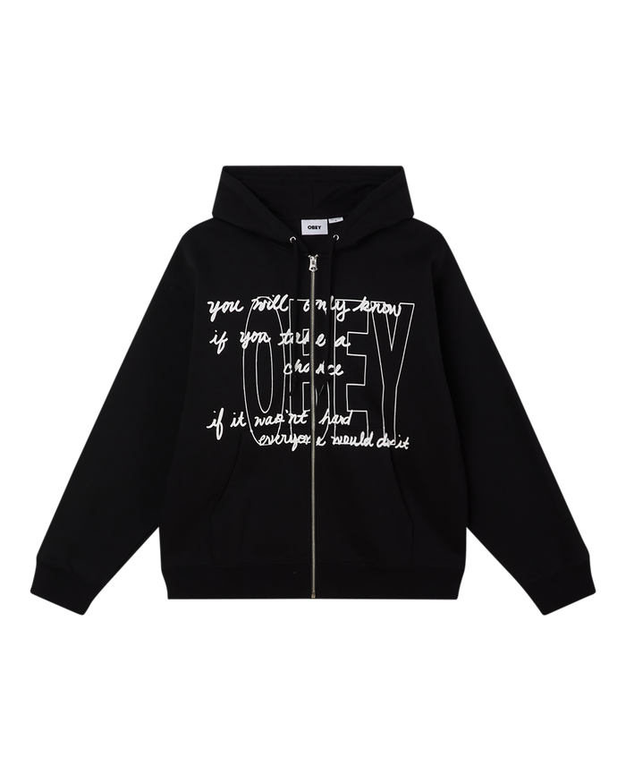 obey chance zip hood black