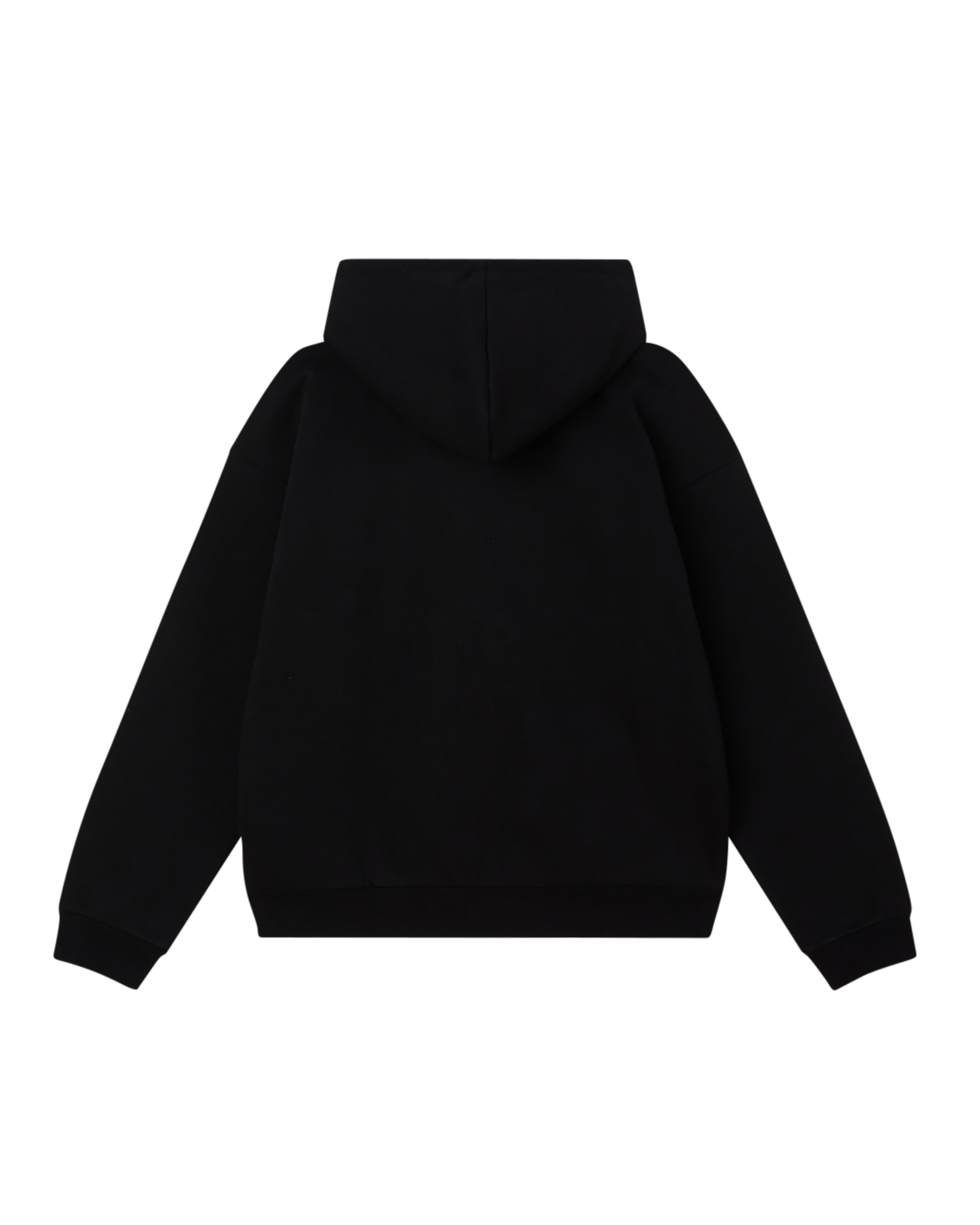 obey oval extra heavy zip hood black