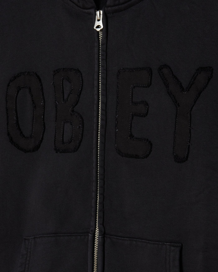 HYBRID FADED ZIP HOOD