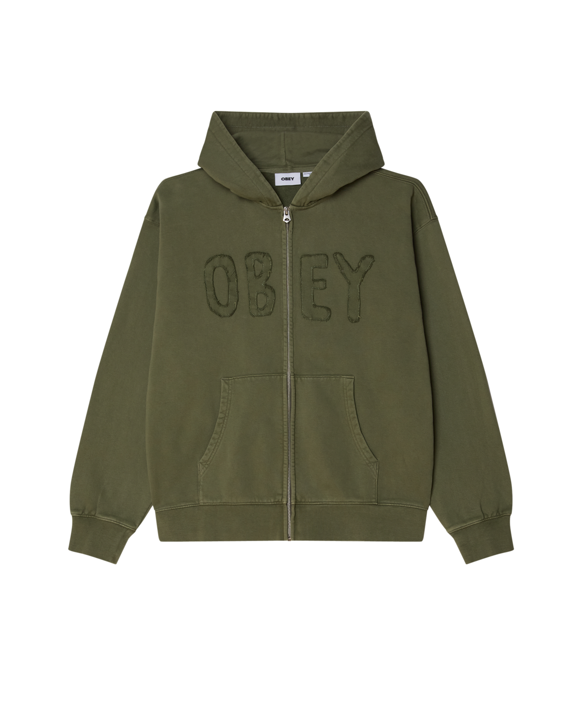 HYBRID FADED ZIP HOOD