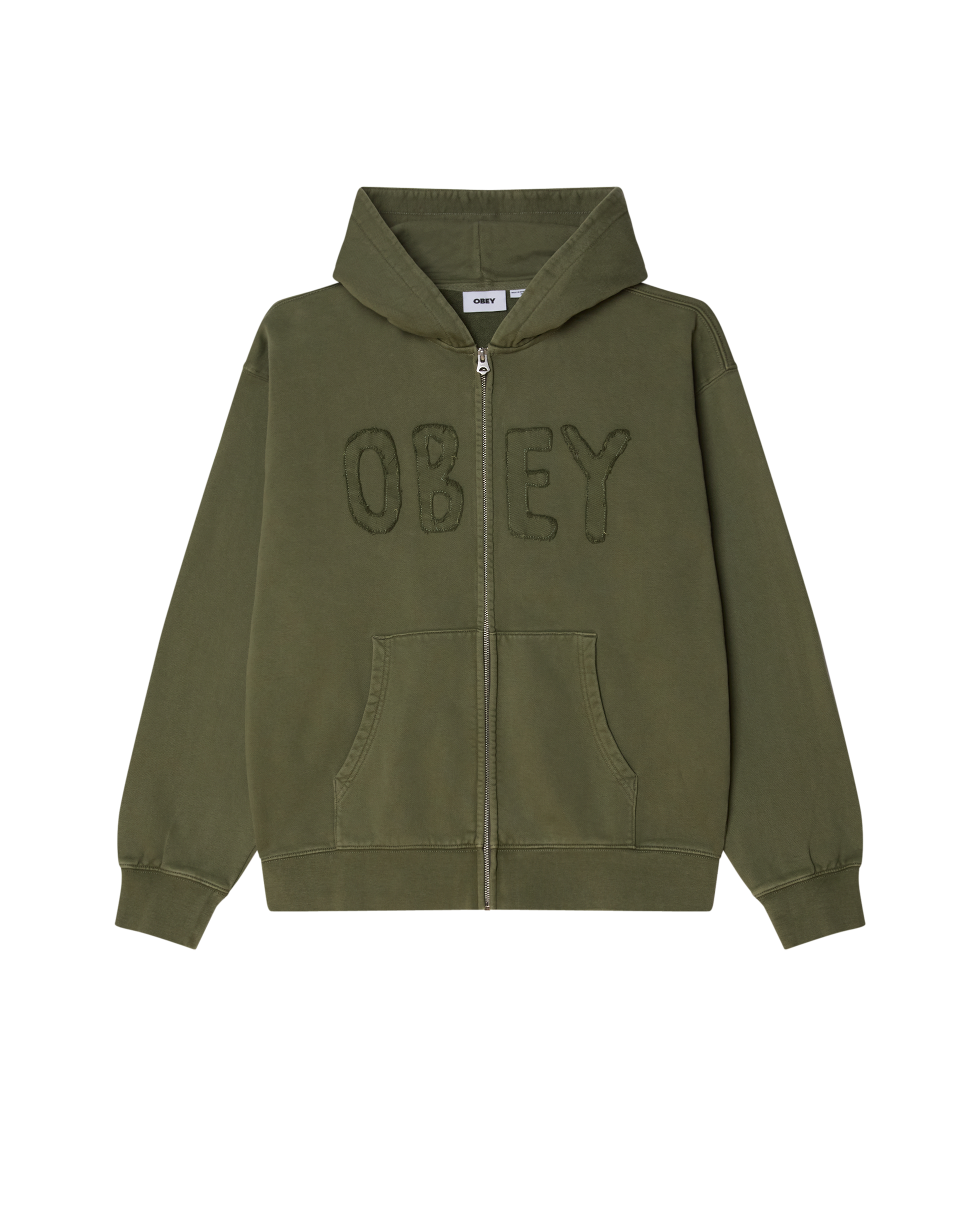 HYBRID FADED ZIP HOOD