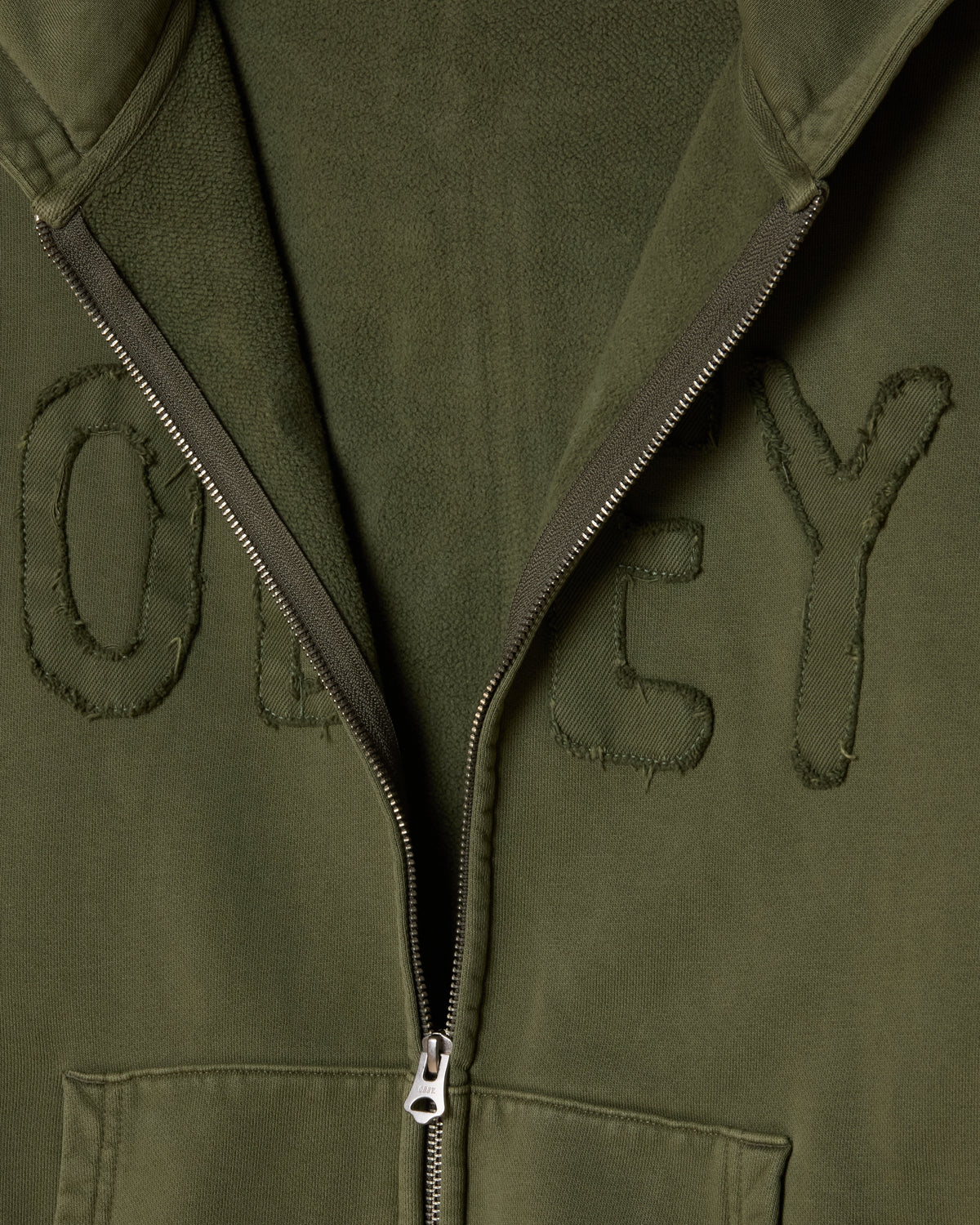 HYBRID FADED ZIP HOOD