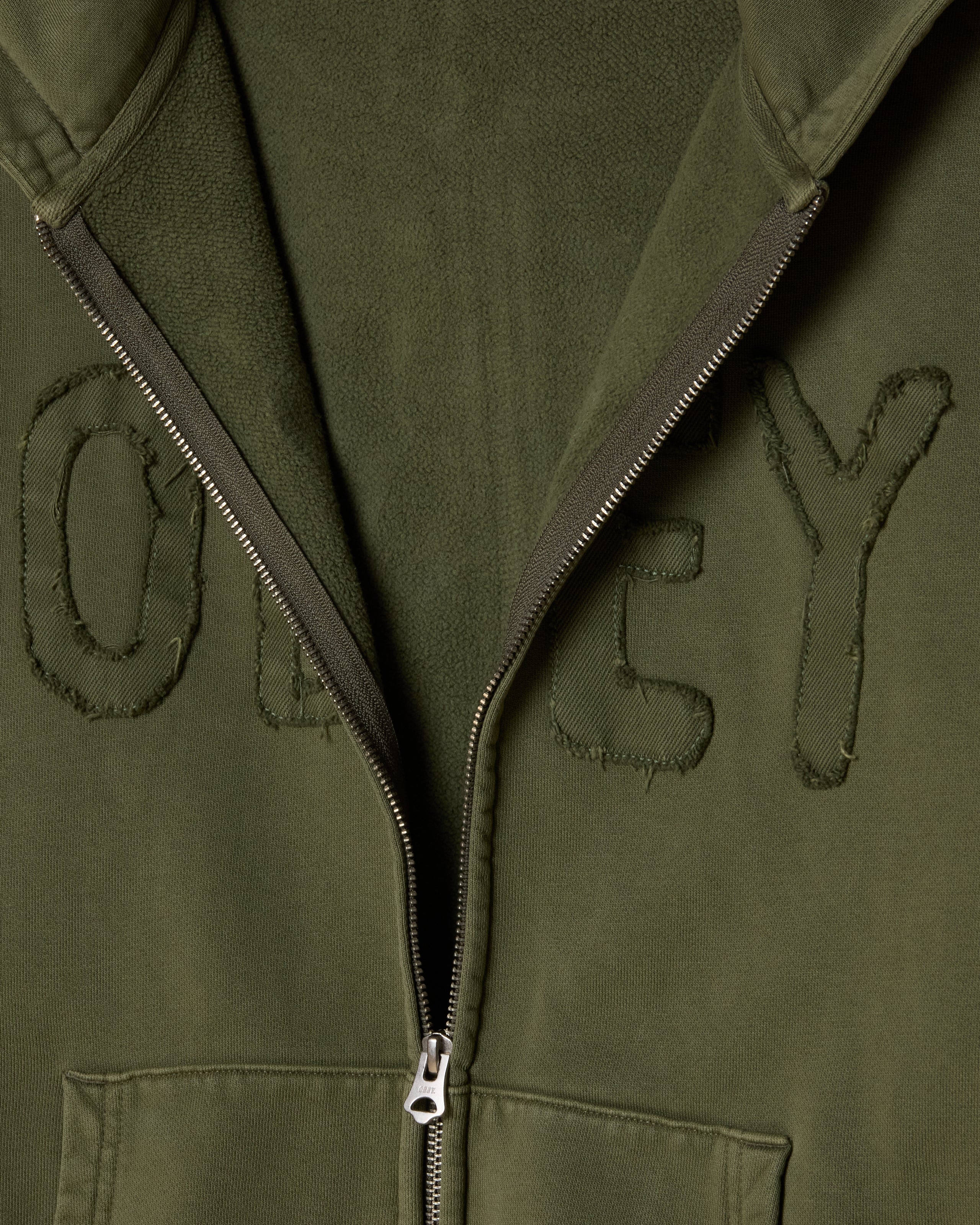 HYBRID FADED ZIP HOOD