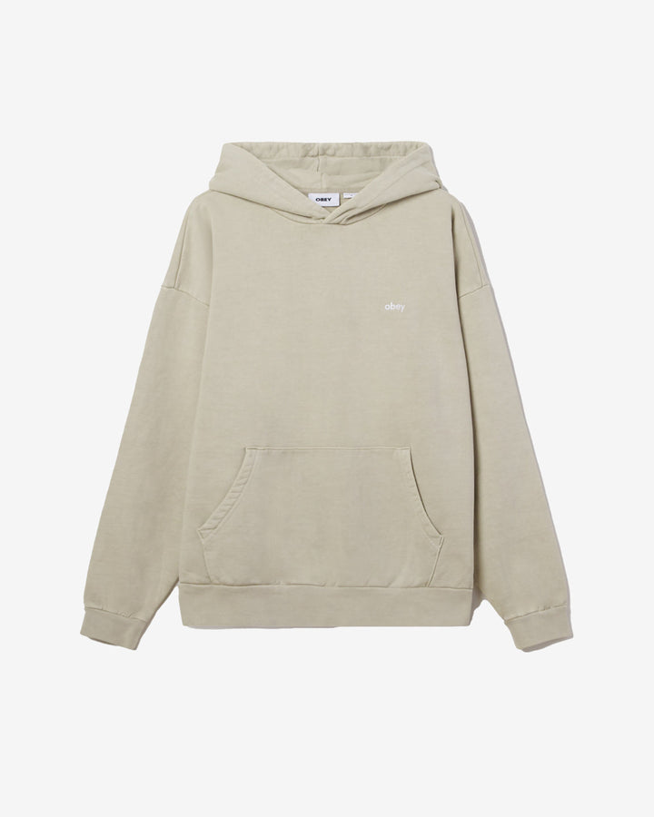 OBEY LOWERCASE PIGMENT PULLOVER PIGMENT ABBEY STONE