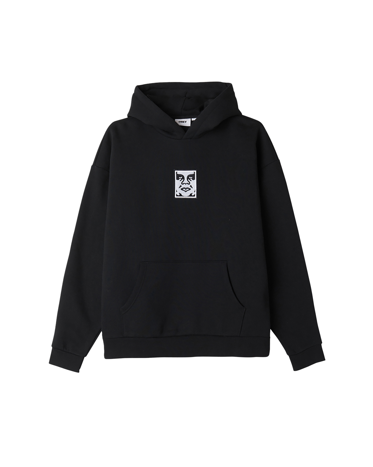 obey icon extra heavy pullover black