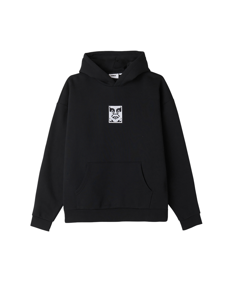 obey icon extra heavy pullover black