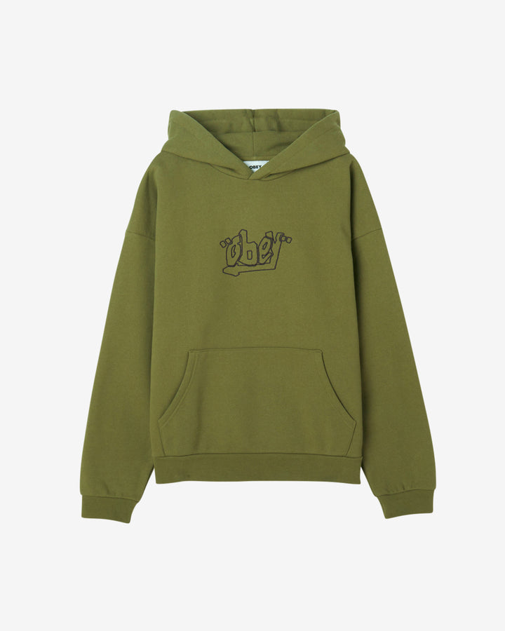 MASSIVE EXTRA HEAVY HOOD PULLOVER HOOD MOSS GREEN